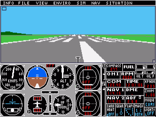Flight Simulator II screenshot 2 for Amiga